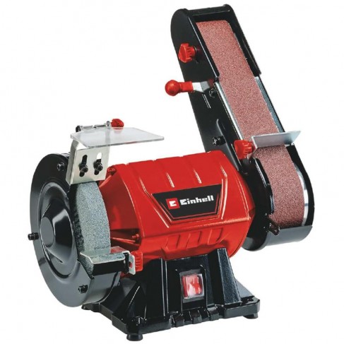 Levigatrice a nastro da banco Einhell TC-US 350 con nastro 50x686mm disco 150mm Einhell - 1
