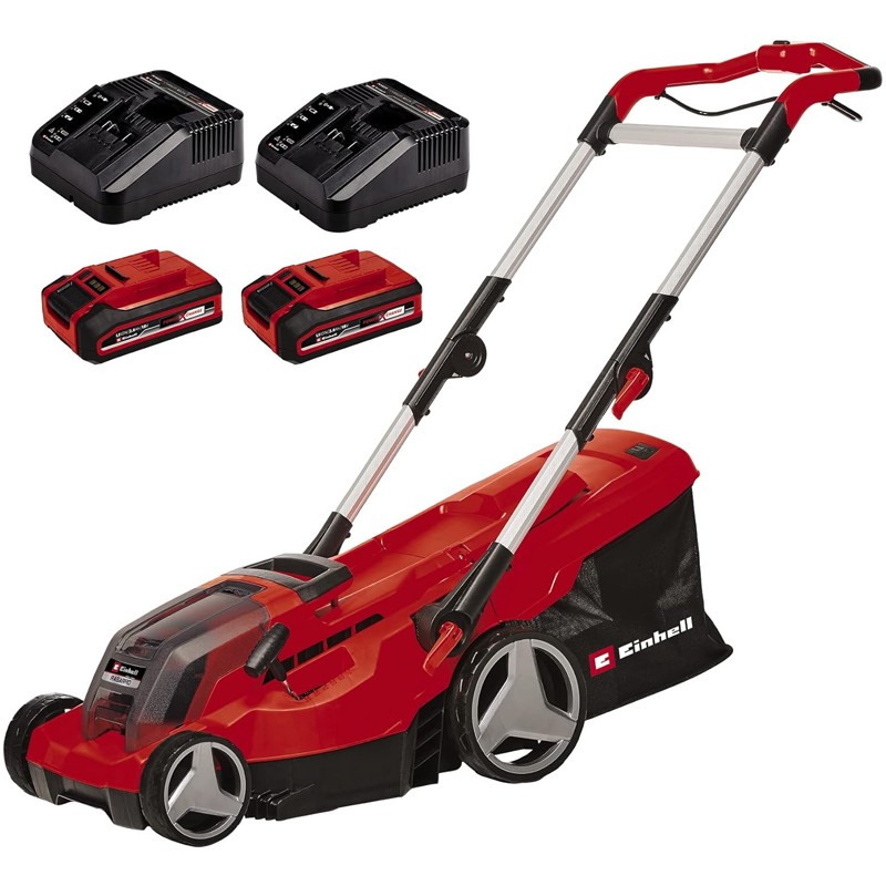 Tagliaerba rasaerba a batteria Einhell Rasarro 36/36 con 2 batterie 3.0Ah e 2 caricabatterie Einhell - 1