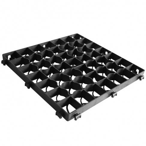 Mattonella salvaghiaia carrabile Dakota Dak-Rock Heavy nera 500x500x39mm Dakota - 1