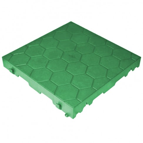 Mattonella chiusa verde Dakota 400x400x50mm per giardino ed aree esterne Dakota - 1