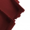 Rampa di accesso rossa Dakota 400x150x50mm per mattonelle da giardino ed aree esterne(40pz) Dakota - 2