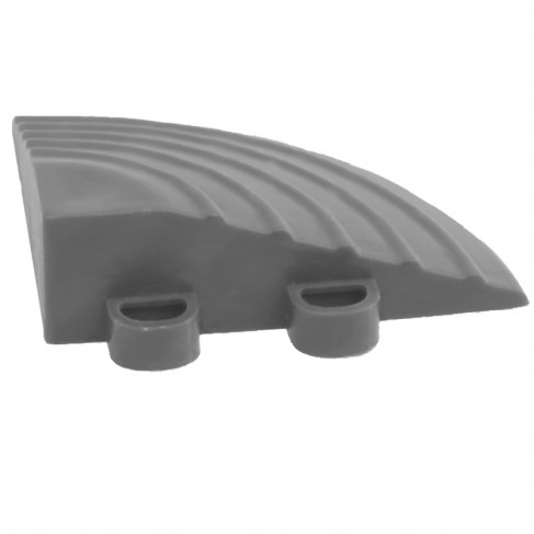 Angolo di rifinitura grigio Dakota per mattonelle drenanti con aggancio maschio/femmina (100pz) Dakota - 1
