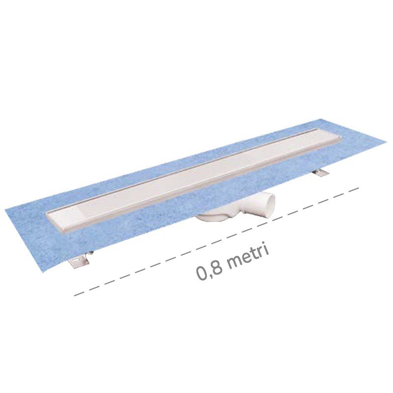 Canaletta per doccia a pavimento Dakota Dakua+ Plus DUO, 78x800mm Dakota - 1