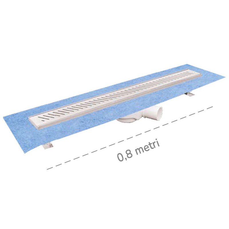 Canaletta per doccia a pavimento Dakota Dakua+ Plus OBLI, 78x800mm Dakota - 1