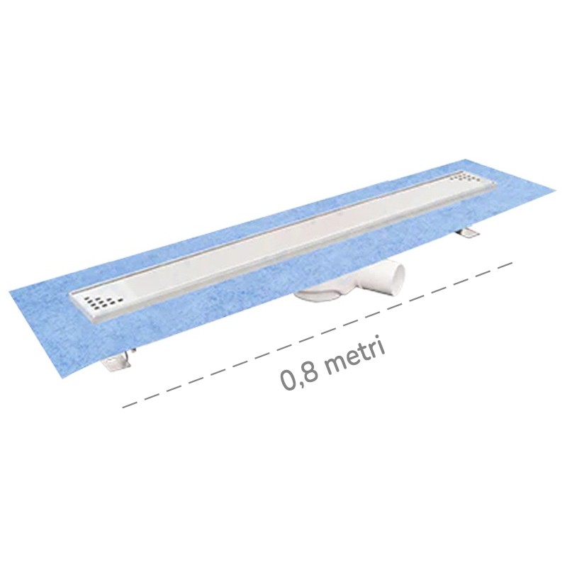Canaletta per doccia a pavimento Dakota Dakua+ Base Square, 78x800mm Dakota - 1