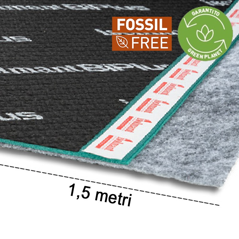 Isolante acustico sottomassetto rinforzato Isolmant UnderSpecial BiPlus Fossil Free 16mm, rotolo 1,5x25mt (37,5m²) Isolmant - 1