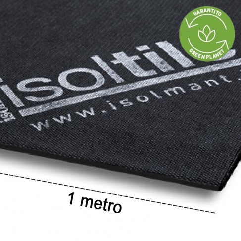 Isolante acustico Isolmant IsolTile BV 2mm con barriera al vapore, rotolo 1x20mt (20m²) Isolmant - 1
