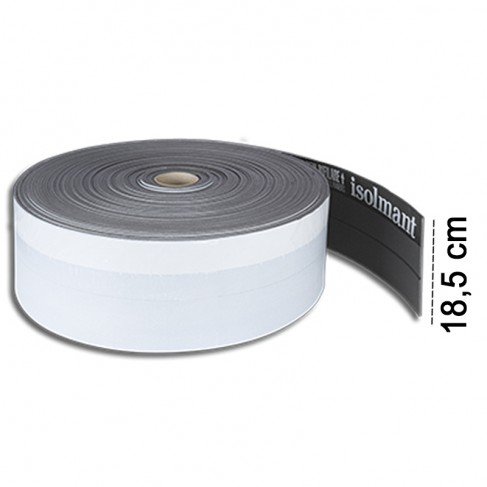 Fascia perimetrale adesiva Isolmant Tecnica in polietilene reticolato, 18,5cm x 50m (8pz) Isolmant - 1