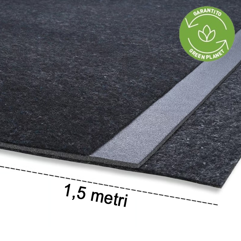 Isolante acustico Isolmant Polimuro 12mm per pareti con intercapedini, rotolo 1,5x50mt (75m²) Isolmant - 1
