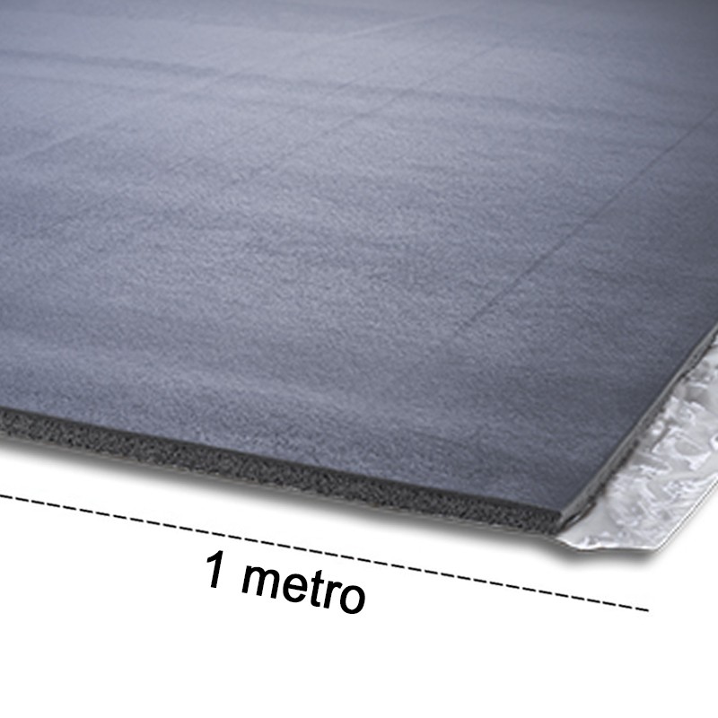 Isolante acustico Isolmant Telogomma Plus 7,5mm per tubi e impianti, rotolo 1x3mt (3m²) Isolmant - 1
