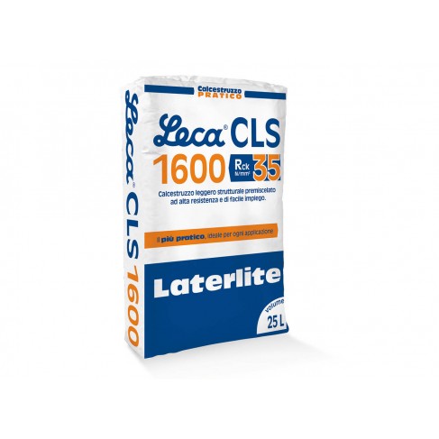 Calcestruzzo leggero strutturale Leca CLS 1600 (Sacco da 25 Lt) Leca - 1