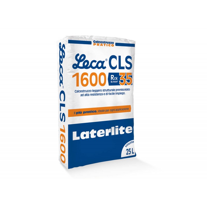 Calcestruzzo leggero strutturale Leca CLS 1600 (Sacco da 25 Lt) Leca - 1