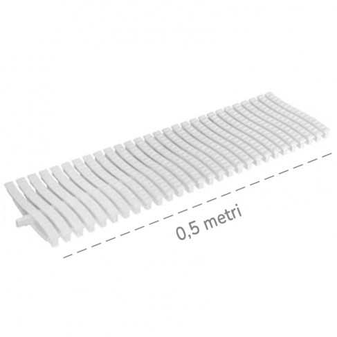 Griglia Dakota Snake 0,5mt 130x20mm per deflusso acqua piscine a sfioro Dakota - 1