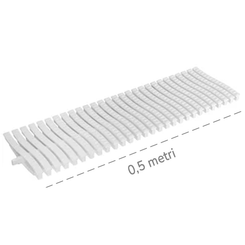 Griglia Dakota Snake 0,5mt 130x20mm per deflusso acqua piscine a sfioro Dakota - 1