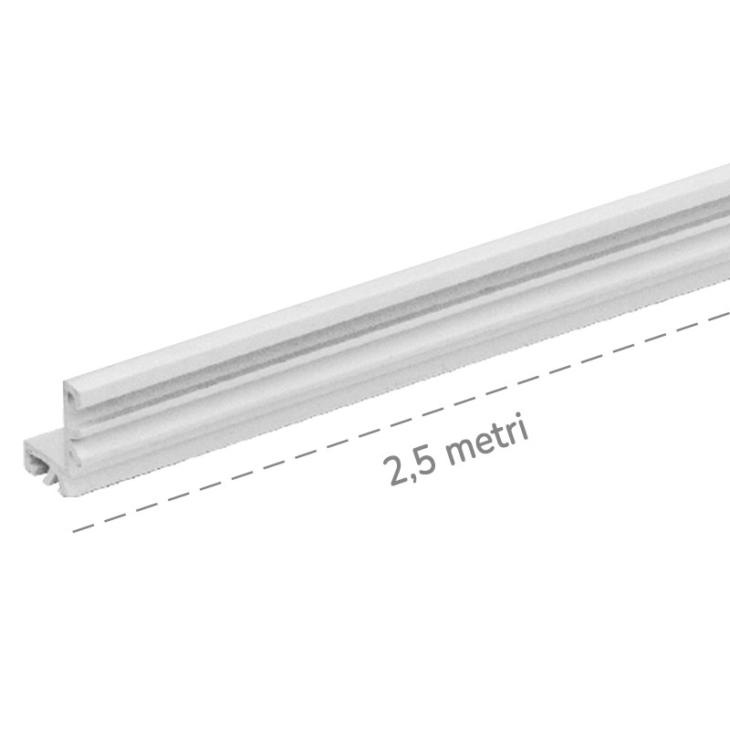 Profilo modellabile Dakota 2,5mt per griglia Snake deflusso acqua piscine a sfioro Dakota - 1