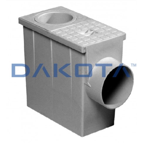 Pozzetto pluviale Dakota Sifonato Dimensioni: 235 x 125 x 220 mm Diam 80/100 Dakota - 1
