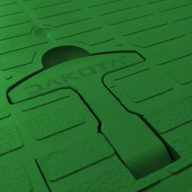 Coperchio con maniglia Dakota 200x200mm verde per pozzetto ispezione Dakota - 2
