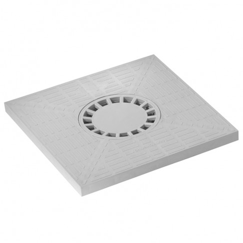 Coperchio sifonato Dakota 300x300mm grigio per pozzetto ispezione Dakota - 1