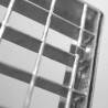 Griglia rettangolare con telaio Dakota 1000x100mm Classe 4 in acciaio zincato per raccolta acqua Dakota - 3