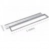 Griglia rettangolare con telaio Dakota 1000x200mm Classe 2 in acciaio zincato per raccolta acqua Dakota - 1