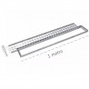 Griglia rettangolare con telaio Dakota 1000x600mm Classe 1 in acciaio zincato per raccolta acqua Dakota - 1