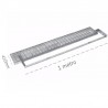 Griglia con telaio Dakota 1000x410mm con maglia antitacco in acciaio zincato Dakota - 1