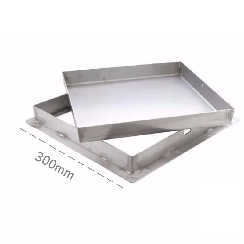Sigillo pesante inox AISI 304 Dakota 300x300x50mm per pozzetti di raccolta Dakota - 1