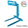 Forca telescopica a bilanciamento manuale Polieri FRC/T/20 forche regolabili, portata 2.000Kg Polieri - 1