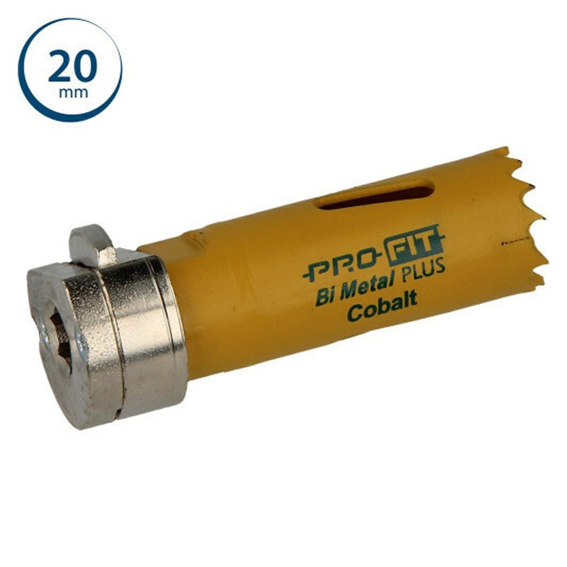Sega a tazza ProFit BiMetal Plus Click&Drill passo regolare per foratura lamiere metalliche, 20mm ProFit - 1