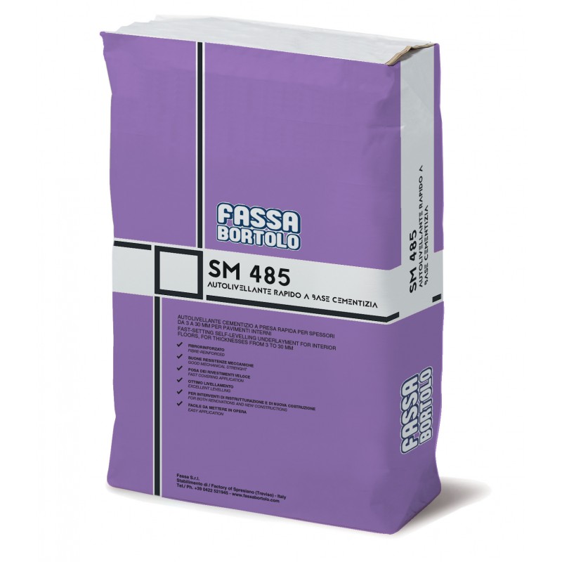 Autolivellante Fassa SM485 spessori da 3mm a 3cm (Sacco da 25 Kg) Fassa Bortolo - 1