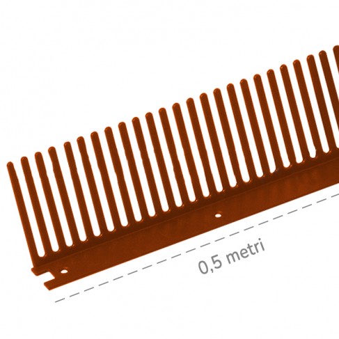 Fermapasseri a pettine Dakota 70x500mm in polipropilene rosso (600pz) Dakota - 1