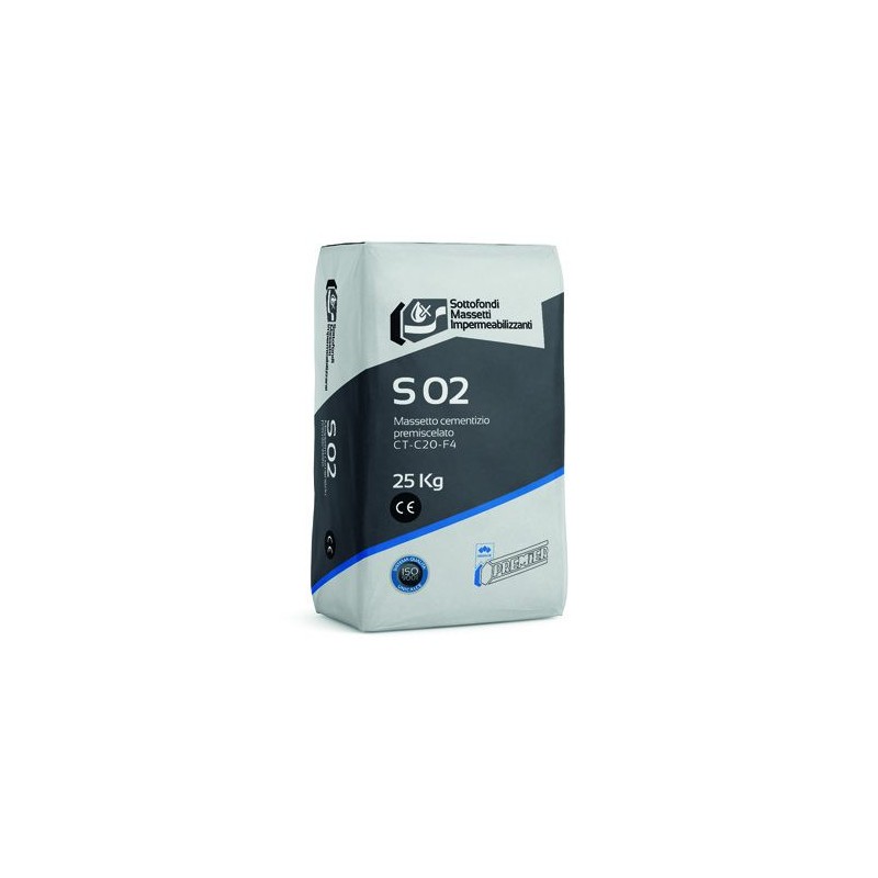 Massetto cementizio Premier S02 premiscelato per interni ed esterni ( Sacco da 25 Kg) Premier - 1