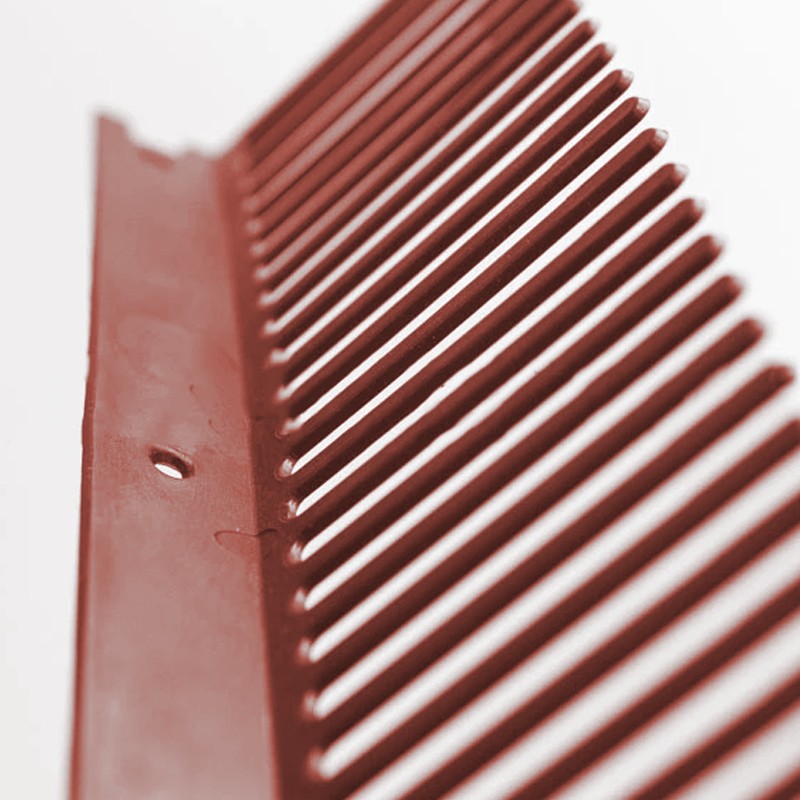 Fermapasseri a pettine Dakota 110x1000mm in lamiera preverniciata rossa (50pz) Dakota - 5