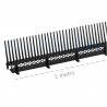Fermapasseri con listello alveolare Dakota 80x1000mm in polipropilene nero (50pz) Dakota - 1