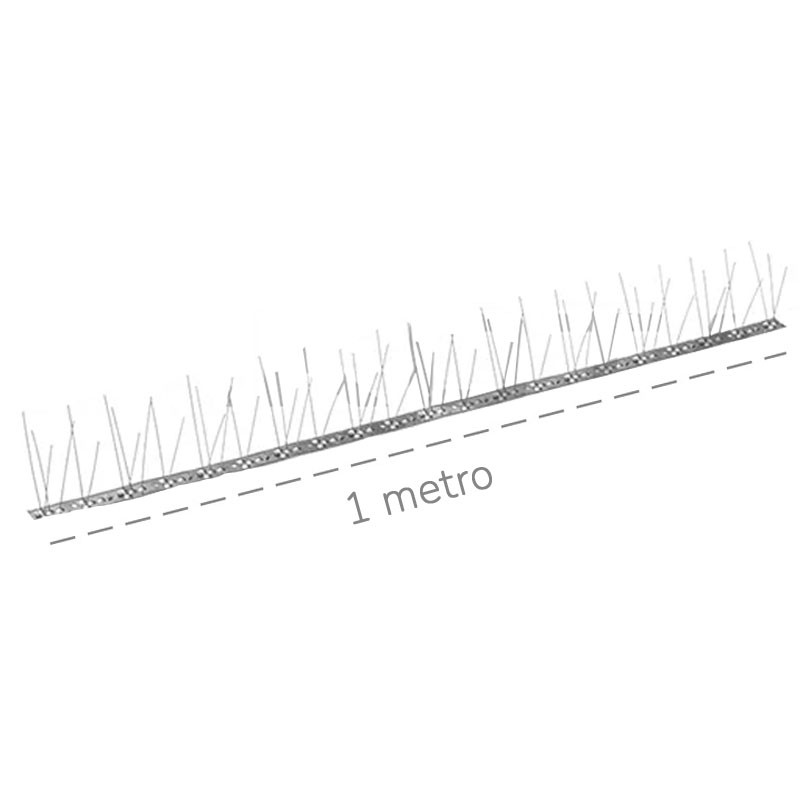 Dissuasore per volatili Dakota 1000x100mm a 66 punte in acciaio inox flessibile (25pz) Dakota - 1