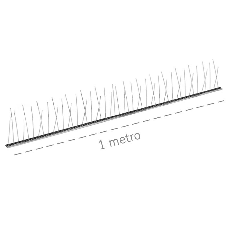 Dissuasore per volatili Dakota 1000x100mm a 66 punte in acciaio inox rigido (50pz) Dakota - 1