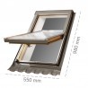 Finestra da tetto apertura a bilico Dakota DK 500V 550x980mm con raccordo universale Dakota - 1