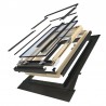 Finestra da tetto apertura a bilico Dakota DK 500V 660x1180mm con raccordo universale Dakota - 4