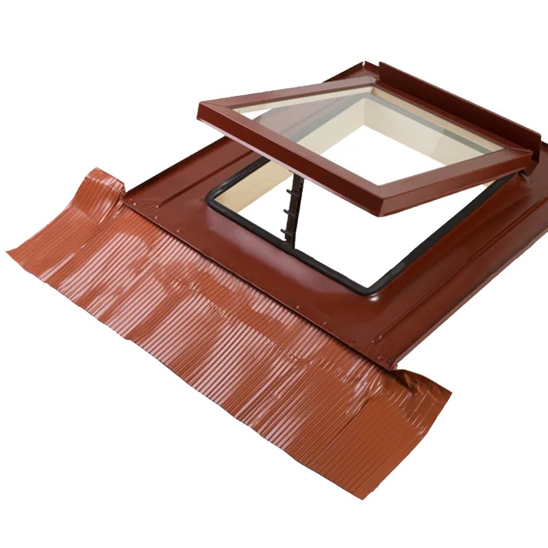 Lucernario Dakota Sky One 2.0 450x550mm apertura bilico color rosso mattone Dakota - 2