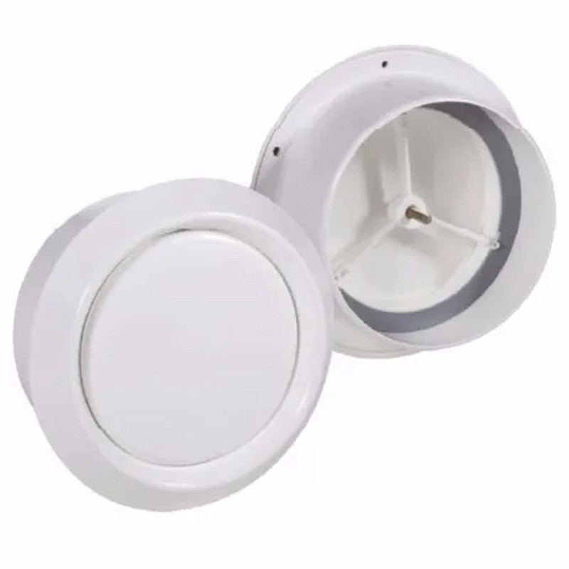 Valvola di ventilazione fissa Dakota 100mm con diffusore regolabile in ABS bianco opaco Dakota - 1