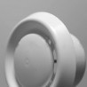 Valvola di ventilazione fissa Dakota 125mm con diffusore regolabile in ABS bianco opaco Dakota - 4