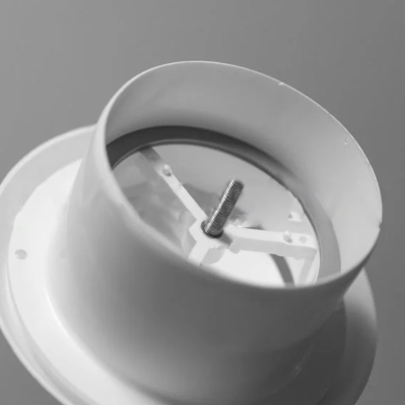 Valvola di ventilazione fissa Dakota 150mm con diffusore regolabile in ABS bianco opaco Dakota - 2