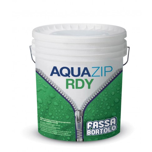 Impermeabilizzante Fassa AQUAZIP RDY guaina elastica in pasta pronta all'uso per l'interno (Secchio da 5 e 15 lt) Fassa Bortolo 