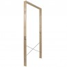 Controtelaio universale Dakota Crossmetallo in legno abete, luce porta 65-100mm, muro 8,5cm