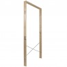 Controtelaio universale Dakota Crossmetallo in legno abete, luce porta 65-100mm, muro 12cm