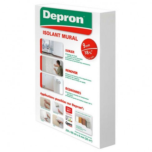 Pannelli isolanti interni Depron 80x125cm in polistirolo espanso spessore 9mm (20mq) Depron - 1