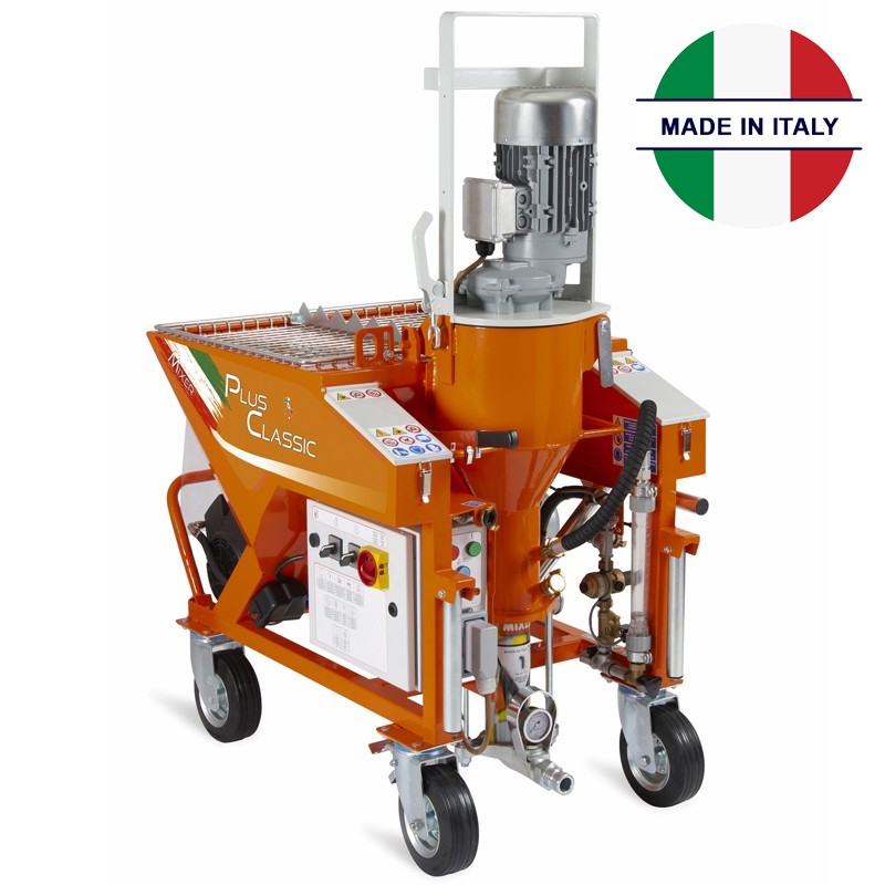 Intonacatrice continua Mixer Plus Classic trifase 5,5kW 400V-60Hz con quadro elettromeccanico Mixer - 1