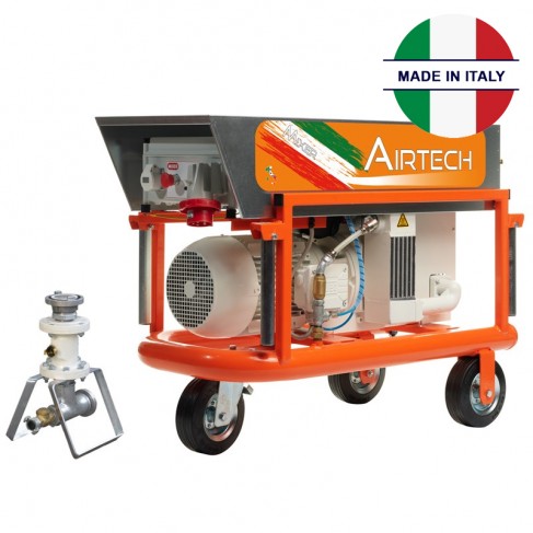 Impianto convogliatore Mixer Airtech Top con compressore Rietschle e sistema di pulizia automatico, 5,5-8kW