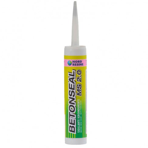 Sigillante adesivo grigio Nord Resine BETONSEAL MS 2.0 impermeabilizzante  (cartuccia 290 ml) Nord Resine - 1