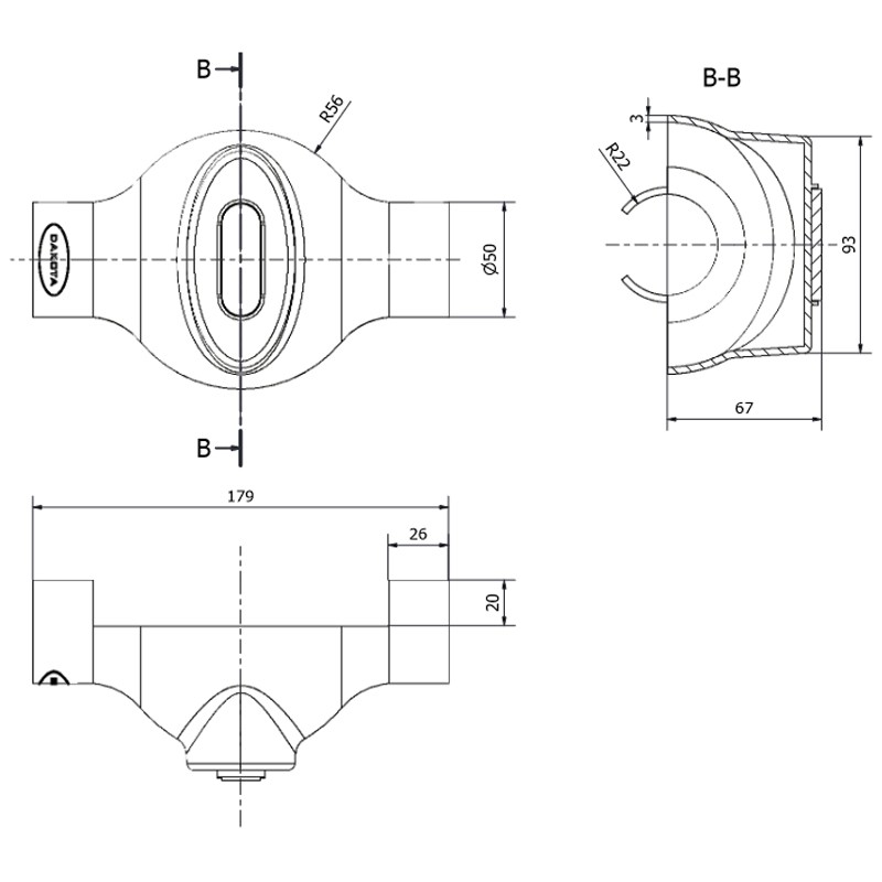 Coprimorsetti per ponteggi Dakota con catarifrangenti, 110x180x90mm (100pz) Dakota - 2
